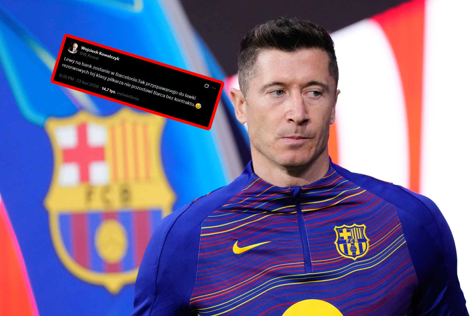 Eksperci ironicznie o Lewandowskim. "No widać jak Barca bardzo chce Roberta"