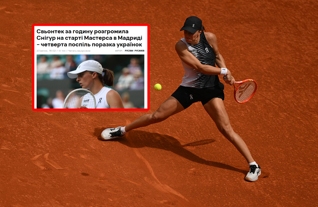 Ukraińcy piszą o tym, co zrobiła Świątek. "Bez szans"