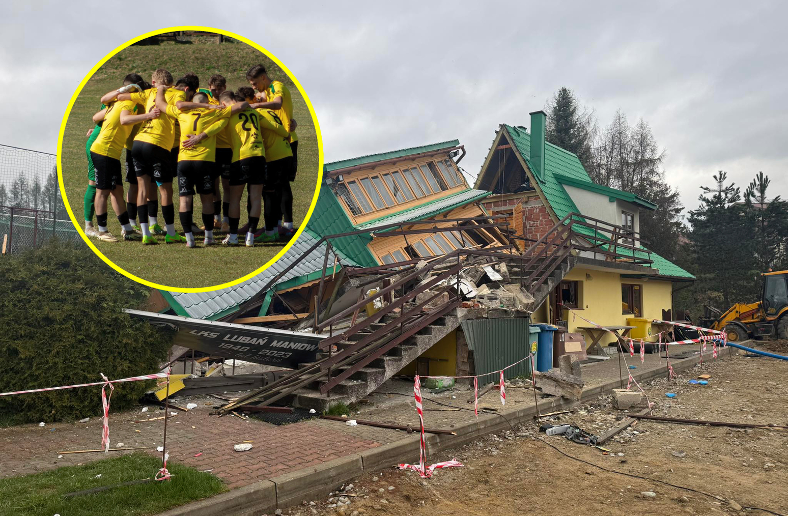Wybuch na stadionie polskiego klubu. "Najważniejsze, iż pan Józek przeżył"