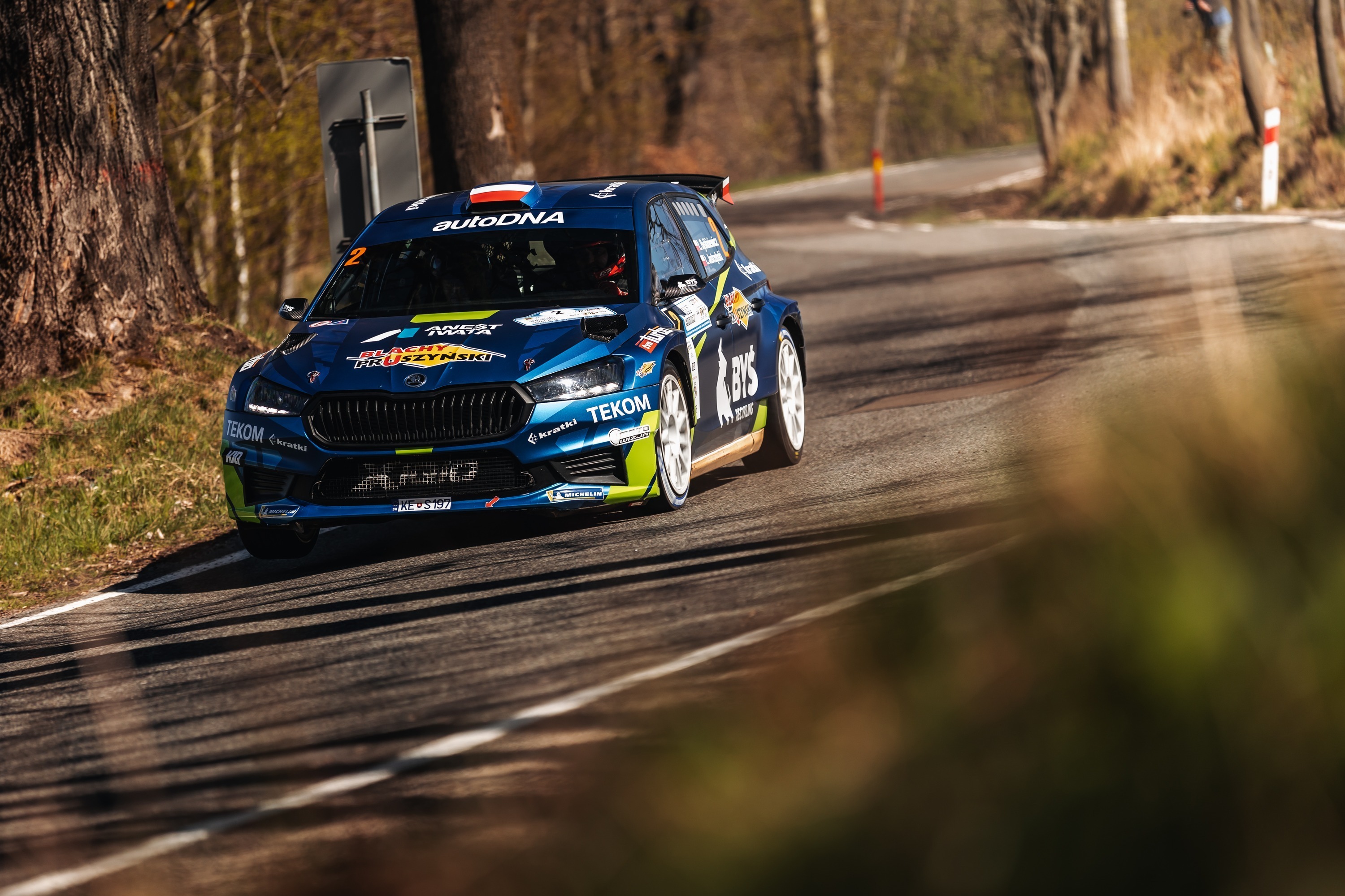 Byśkiniewicz najlepszy na odcinku testowym. Ruszył Rajd Świdnicki