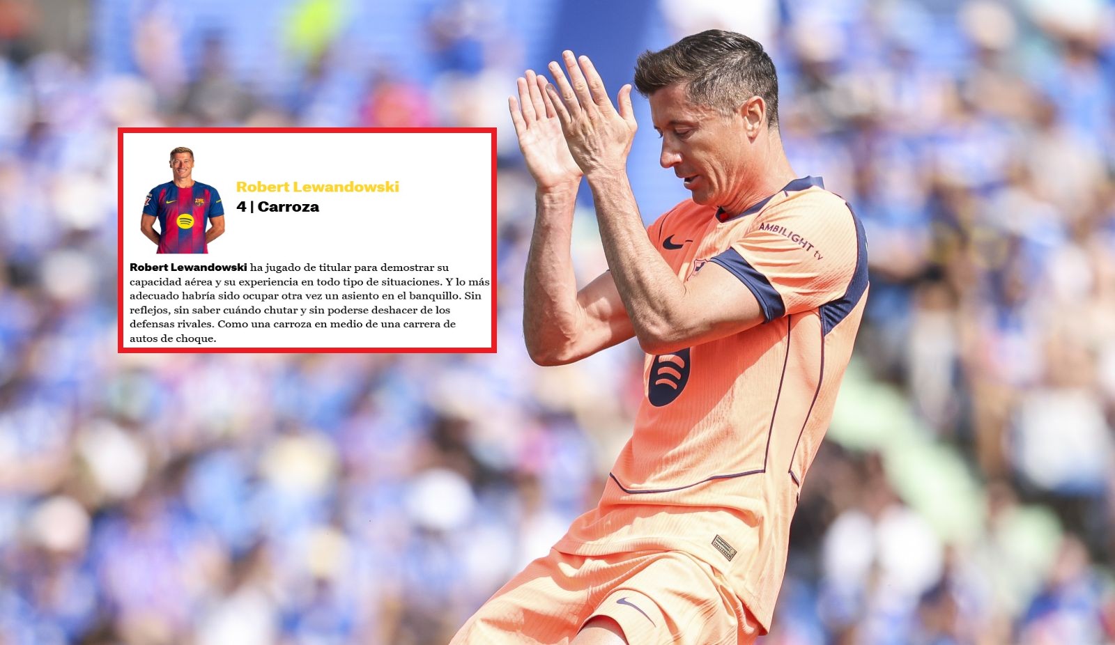 Hiszpanie podzieleni ws. występu Lewandowskiego. Od "siódemki" po "karocę"