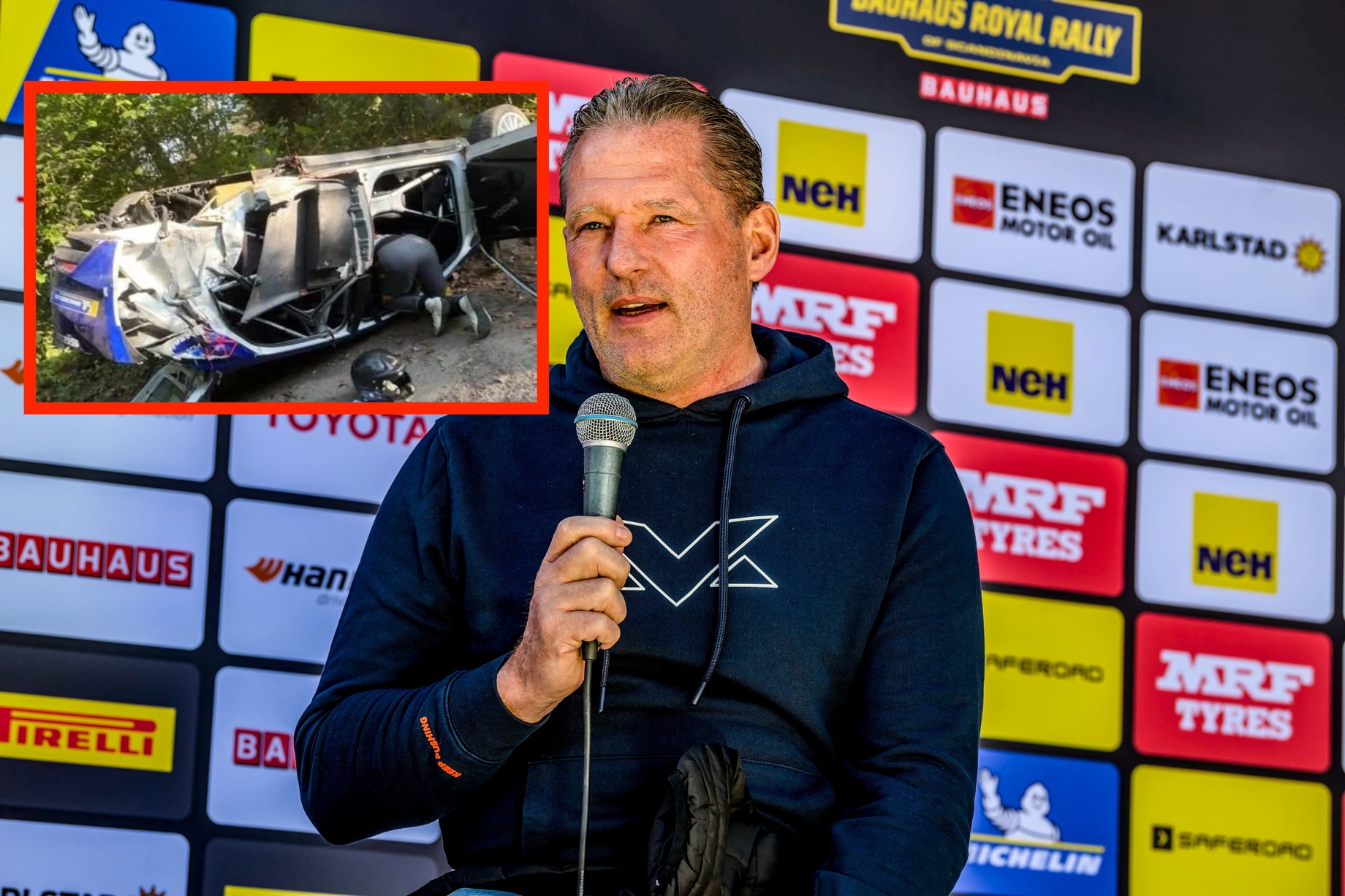 Poważny wypadek ojca Maxa Verstappena. Z auta nic nie zostało