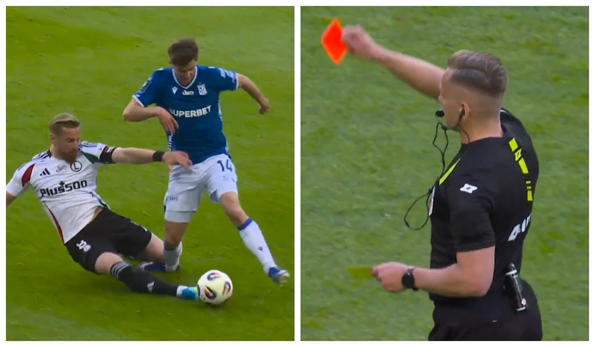 Kolejne problemy Legii w Poznaniu. Brutalny faul, sędzia się nie wahał