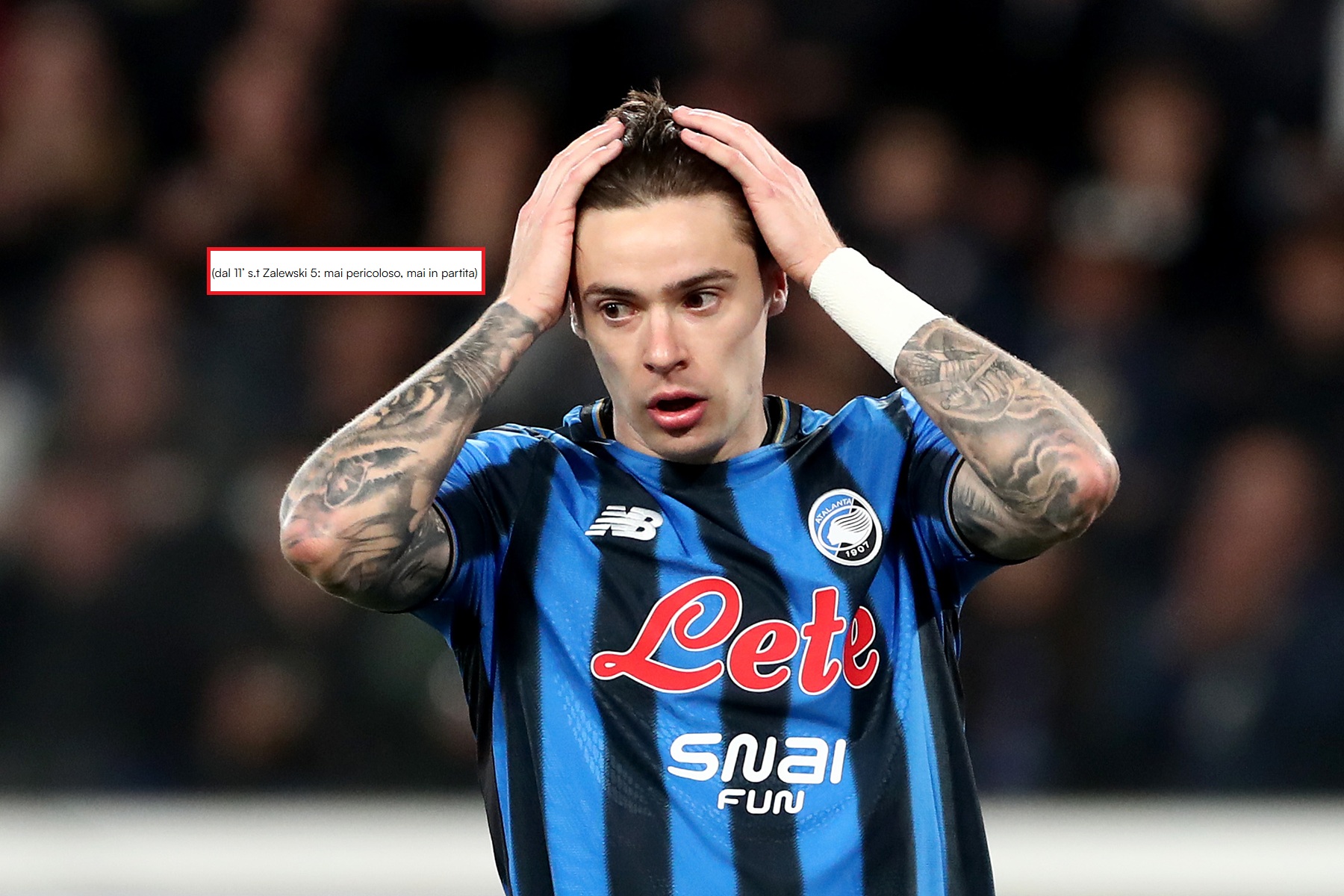 Dostał nieco ponad pół godziny, ale nie zachwycił. "Niegroźny"