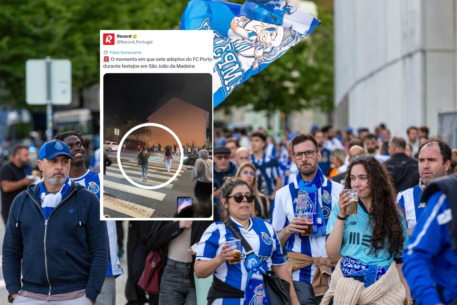 Chwile grozy po sukcesie FC Porto. Samochód wjechał w kibiców