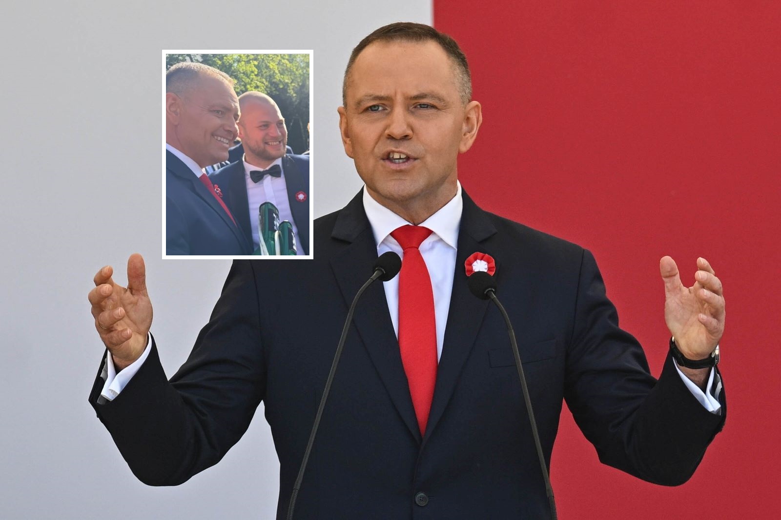 Nawrocki otrzymał prezent od przyjaciela. Zdjęcie niesie się po sieci