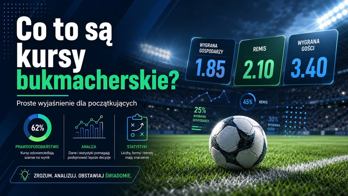 Kursy bukmacherskie - czym są i jak działają? Jak czytać kursy u bukmachera?