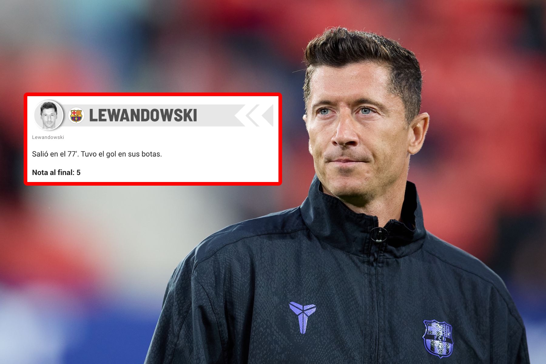 Hiszpanie ocenili Lewandowskiego po El Clasico. Wypomnieli mu jedno