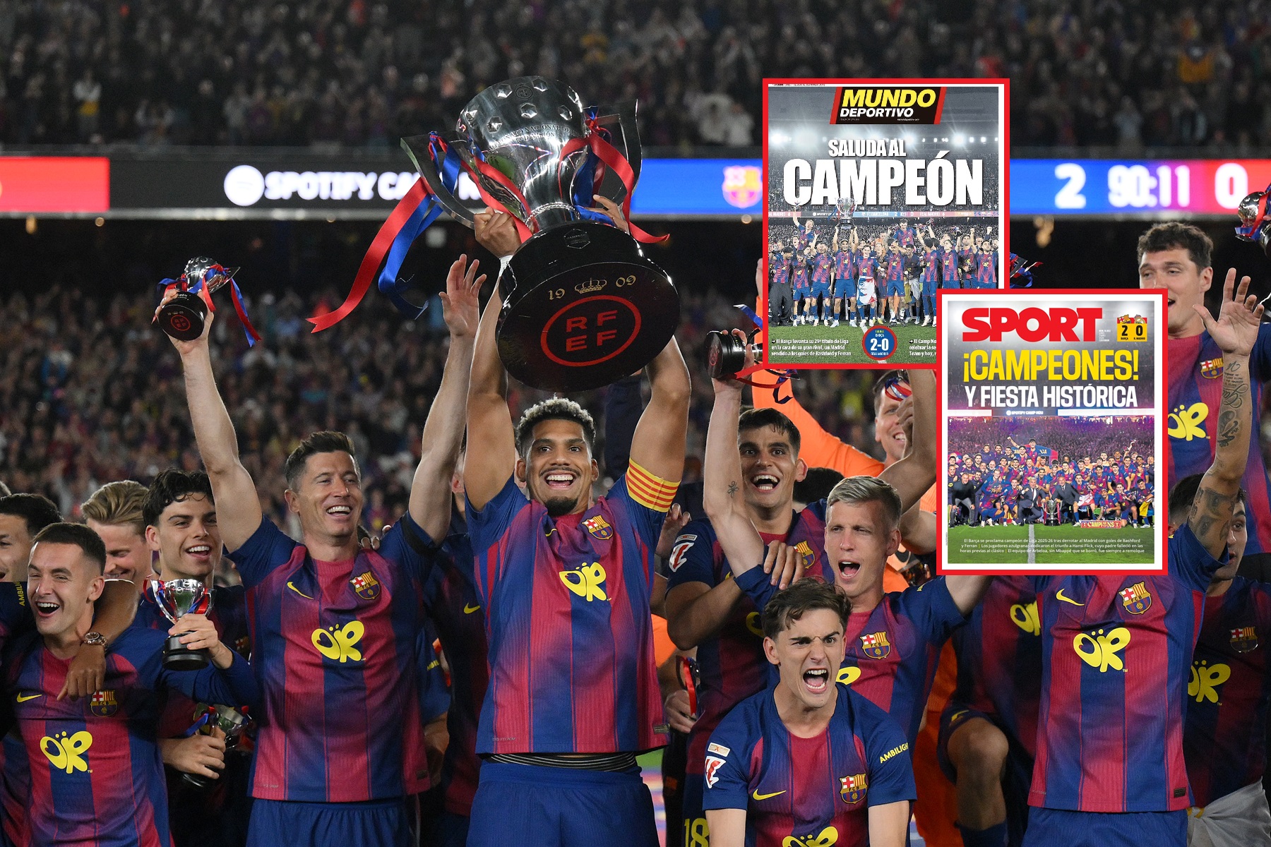 FC Barcelona mistrzem. Hiszpanie piszą tylko o jednym