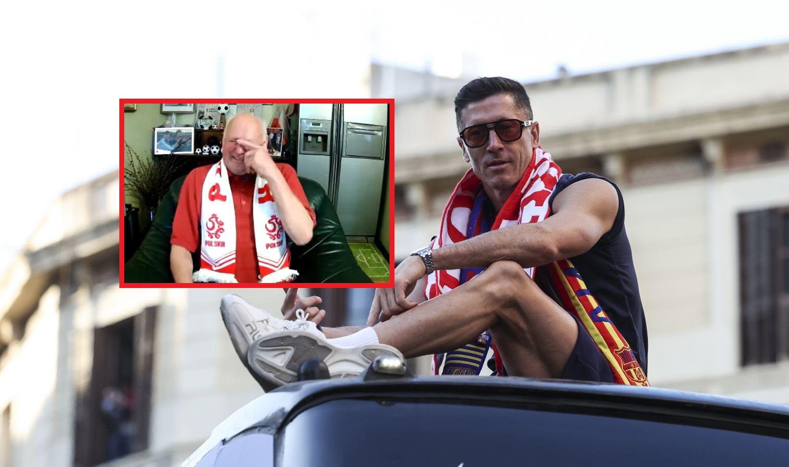 Uronił łzy. Tomaszewski zareagował na parodię Lewandowskiego