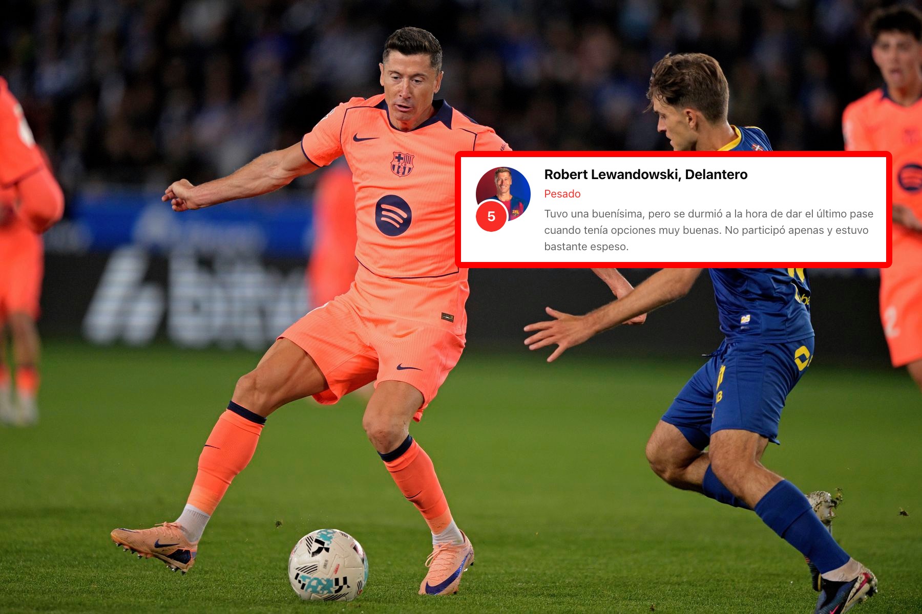 Lewandowski brutalnie oceniony przez Hiszpanów. Tak go nazwali