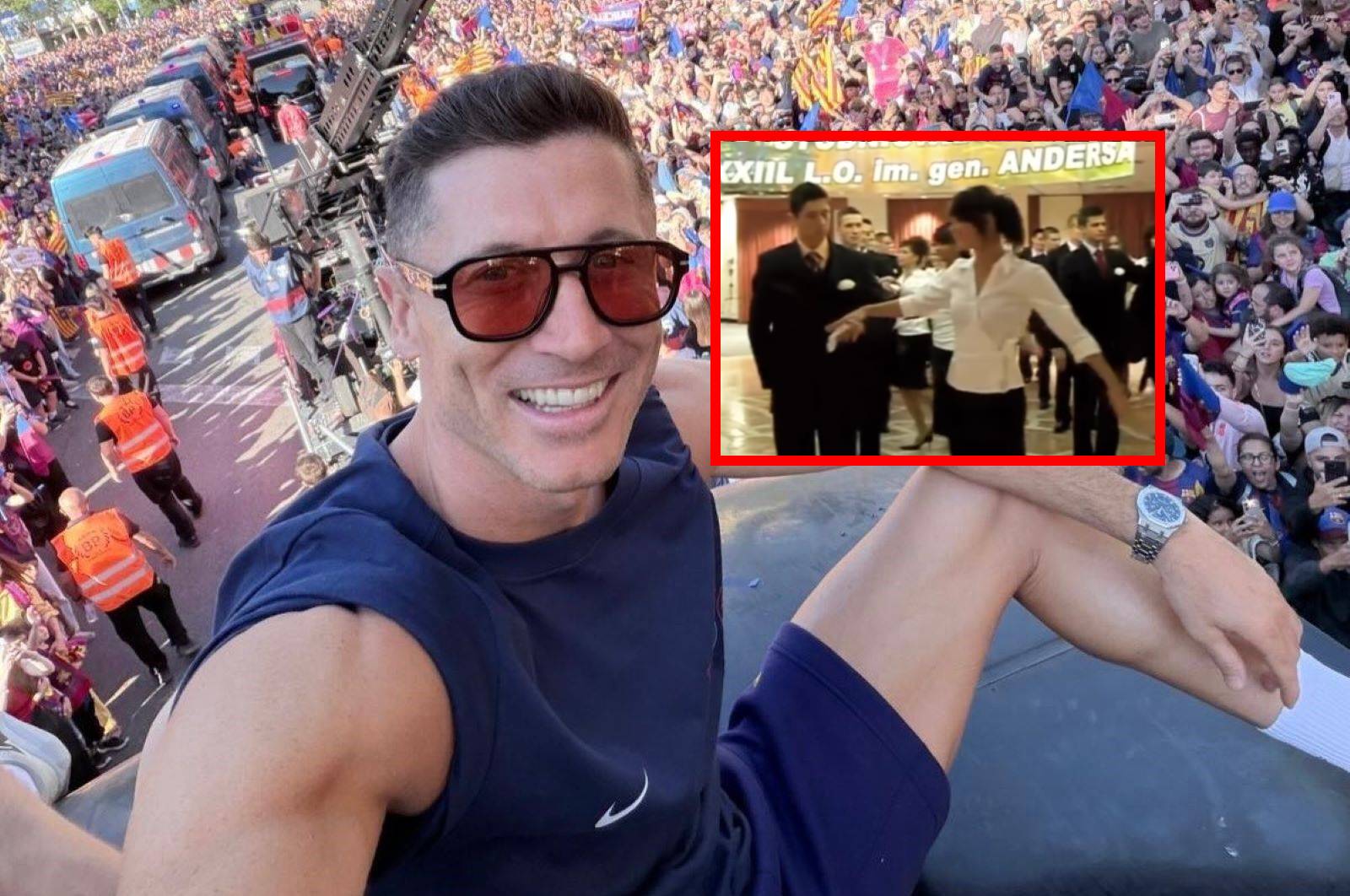 Lewandowski i... córka Tomaszewskiego. Pojawiło się nagranie ze studniówki