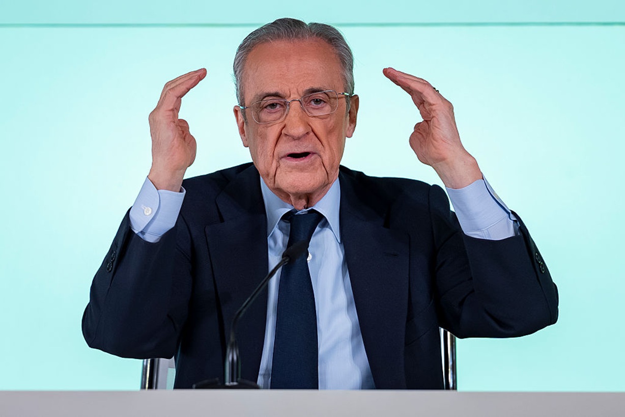 Emocje na trybunach w meczu Realu. Perez dał się ponieść emocjom