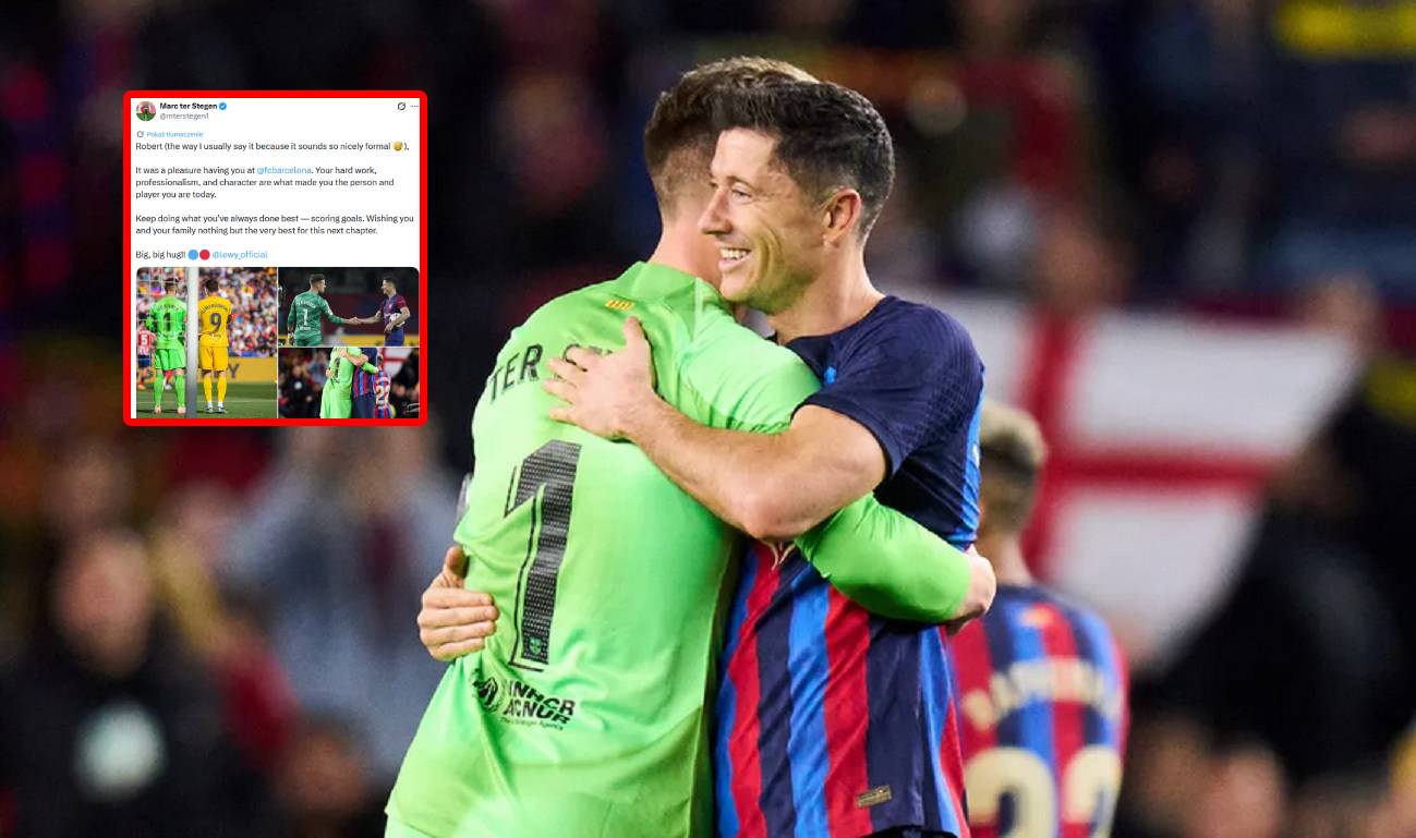 Lewandowski odchodzi. Tak pożegnał go ter Stegen. Wzruszający wpis