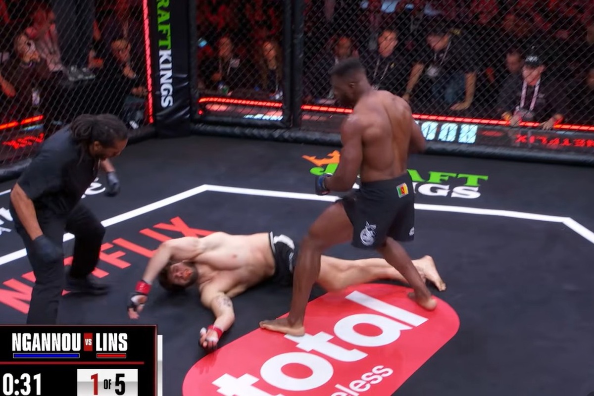 Ngannou wrócił do klatki i zdemolował Linsa. Brutalny nokaut w pierwszej rundzie