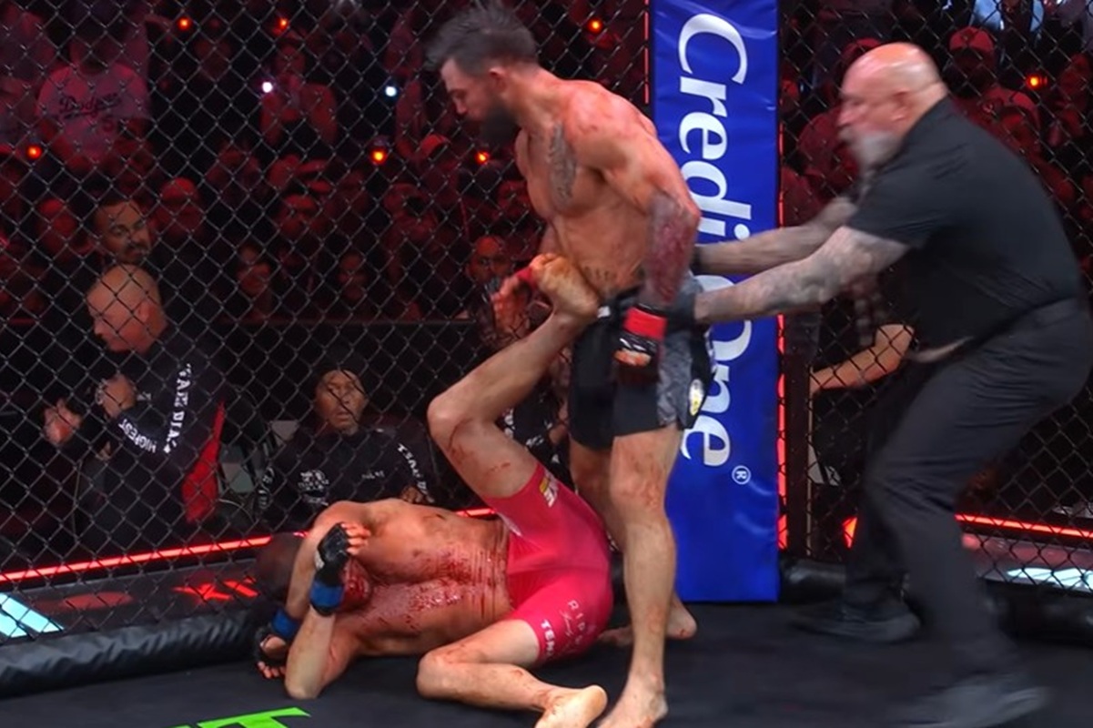 Krwawa wojna z udziałem legend MMA. Mike Perry rozbił Nate’a Diaza