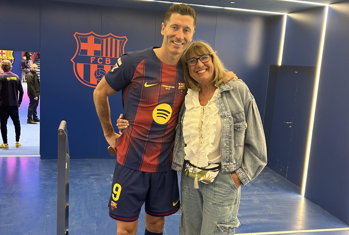 Mama Lewandowskiego na meczu. Wzruszające słowa