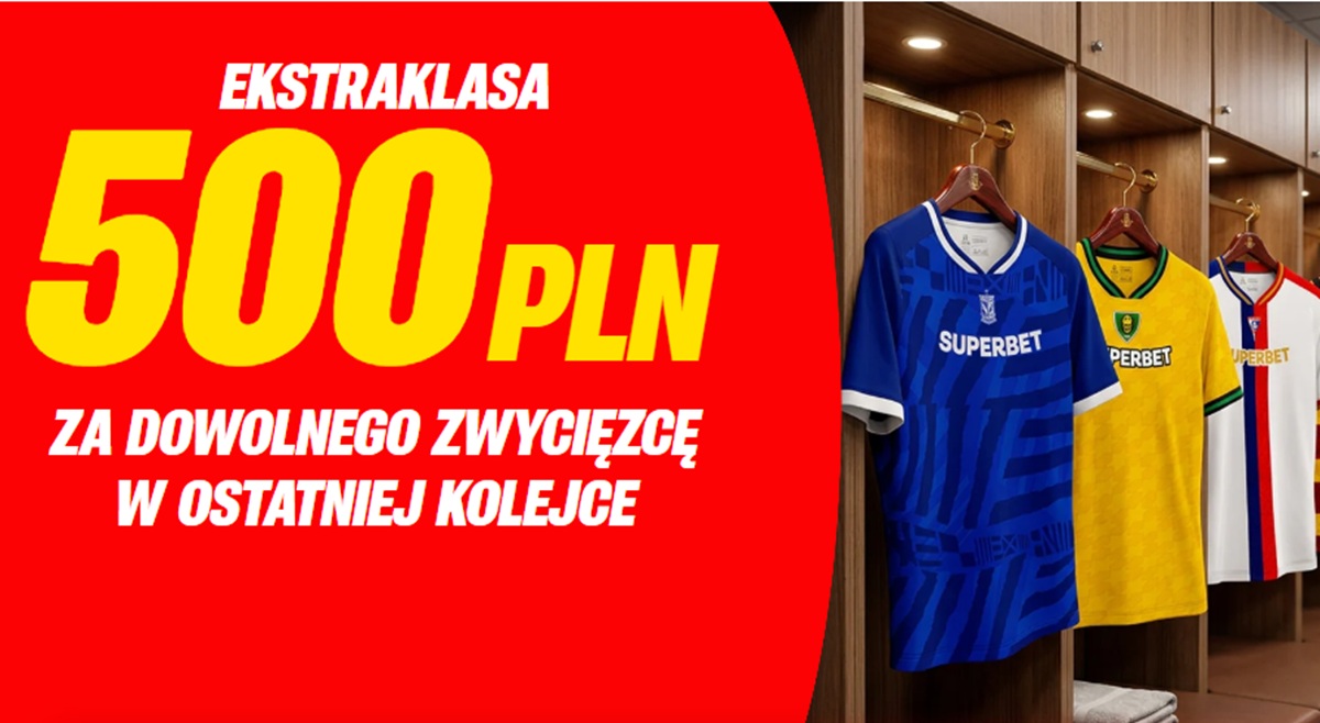 500 PLN za wskazanie zwycięzcy dowolnego meczu Ekstraklasy