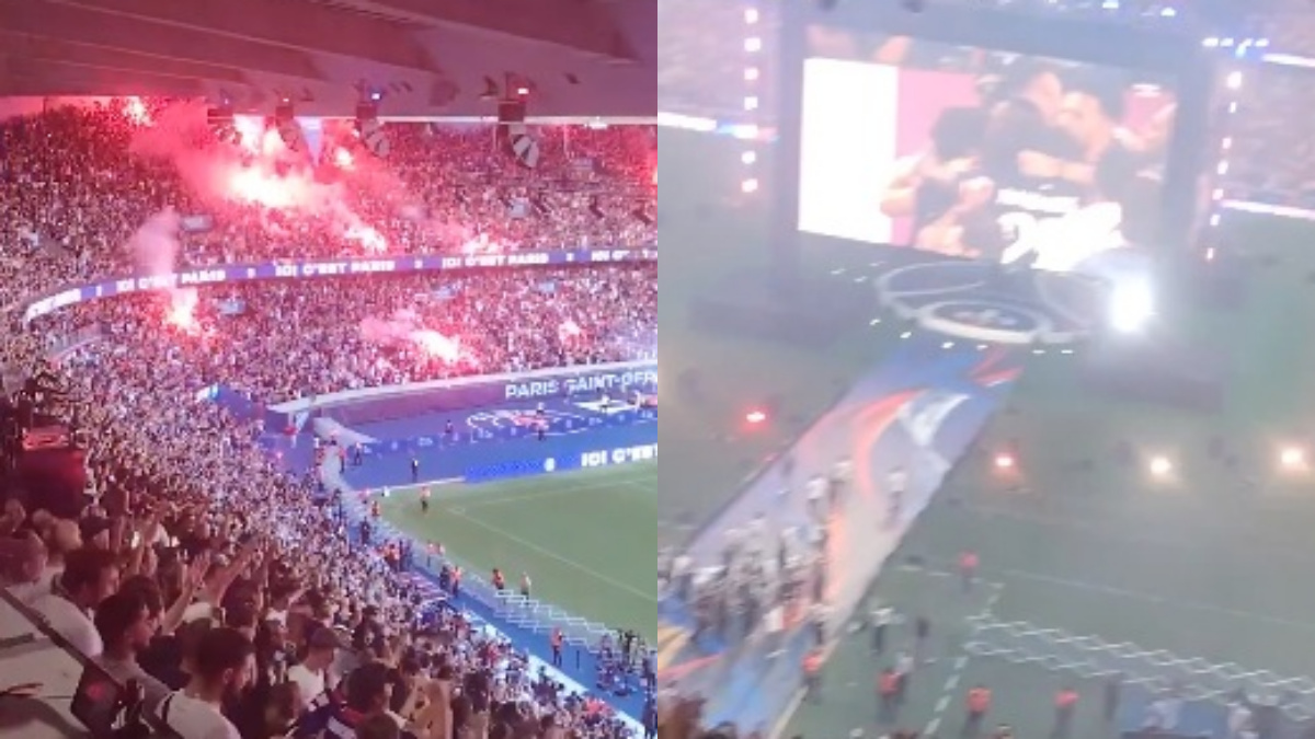 Sceny na stadionie PSG. Wszystko nagrano