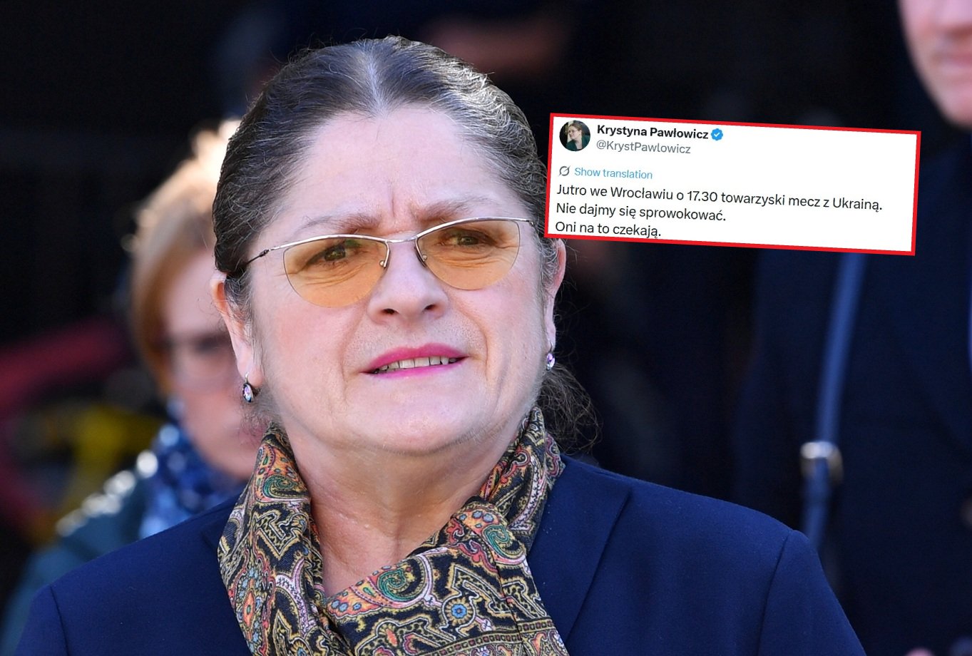 Mecz Polska - Ukraina. A tu taki wpis Pawłowicz
