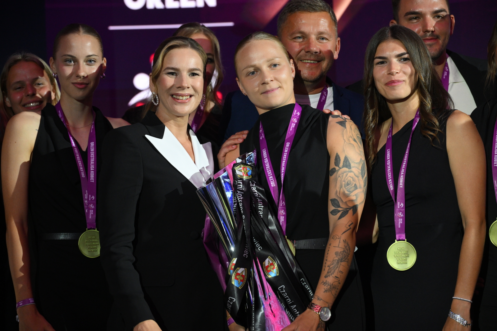 Pierwsza Dama na gali Ekstraligi. Tak zwróciła się do piłkarek