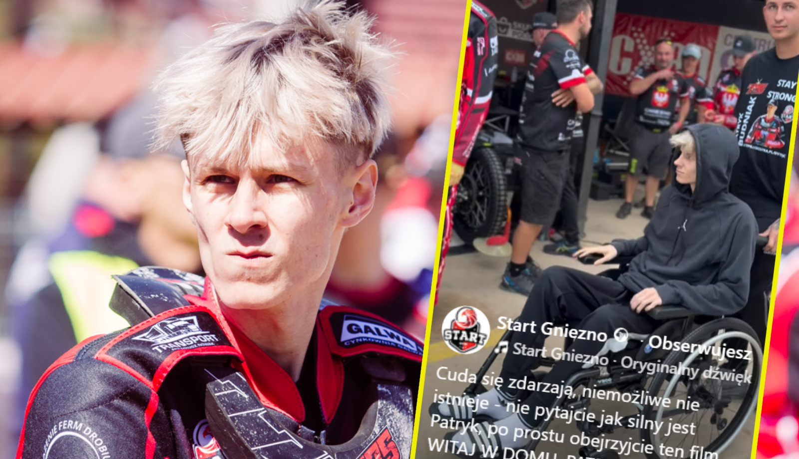 Żużel. Patryk Budniak pojawił się na stadionie w Gnieźnie. N