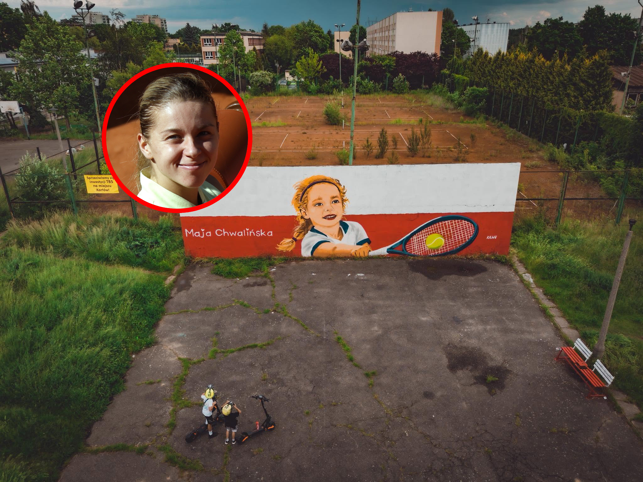 Tu trenowała Maja Chwalińska. Korty zamienią się w TBS-y, mi