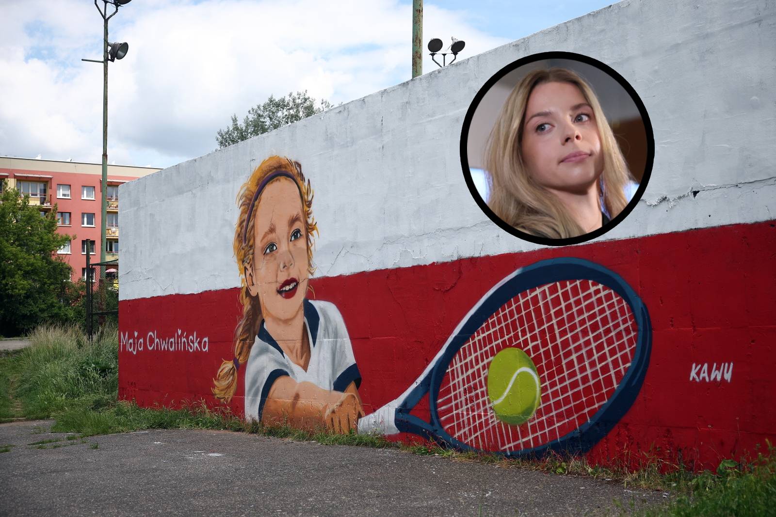 Chwalińska zobaczyła swój mural. Wymowna reakcja