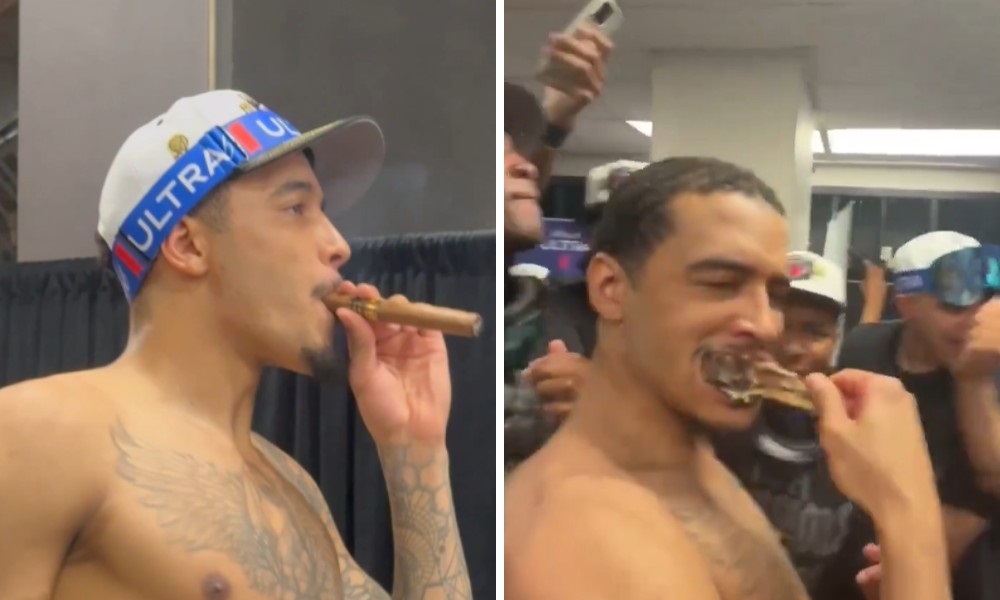 Tak Sochan świętował zdobycie mistrzostwa NBA
