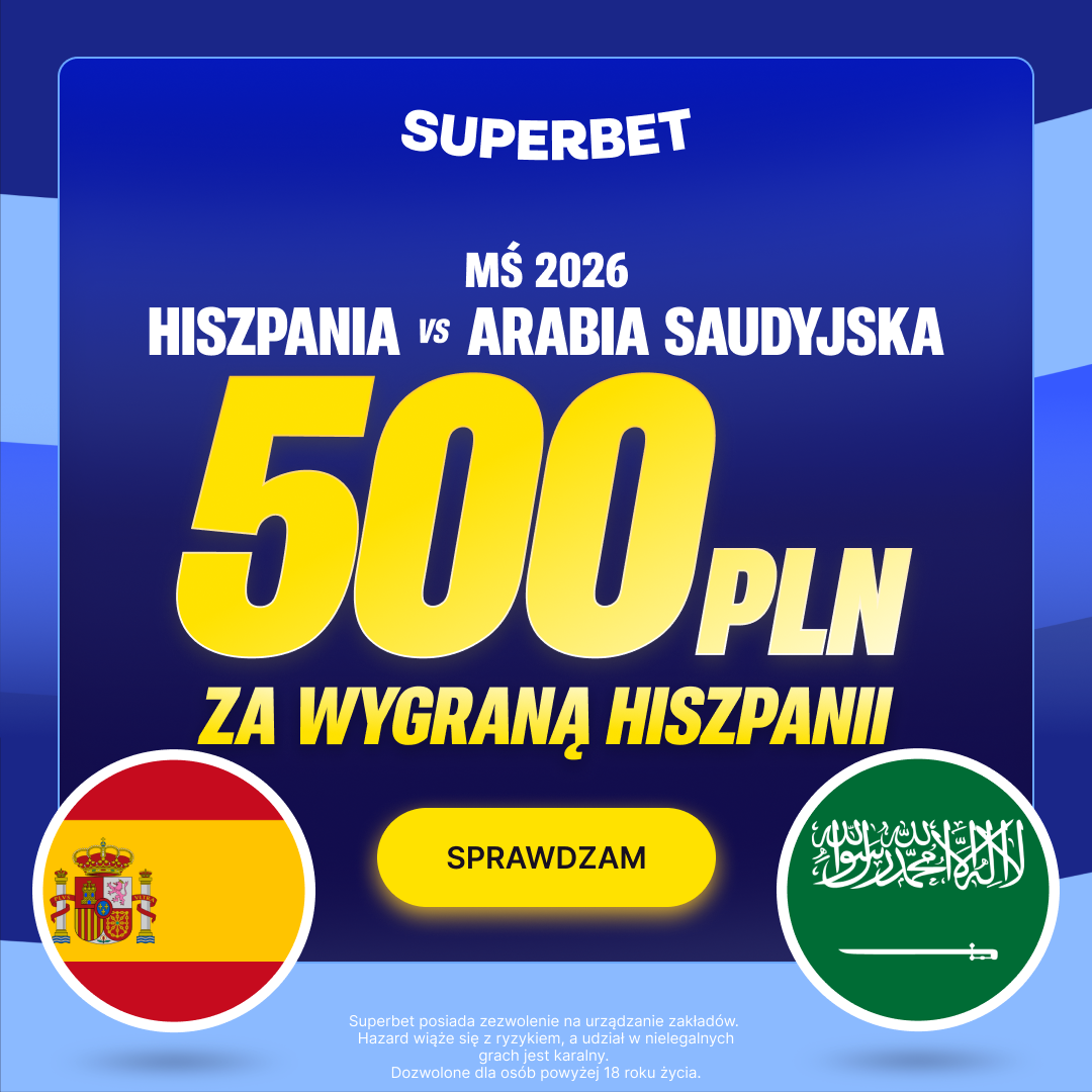 Szaleństwo! Zgarnij 500 + 255 zł za wygraną Hiszpanii! Łatwiej już nie będzie!