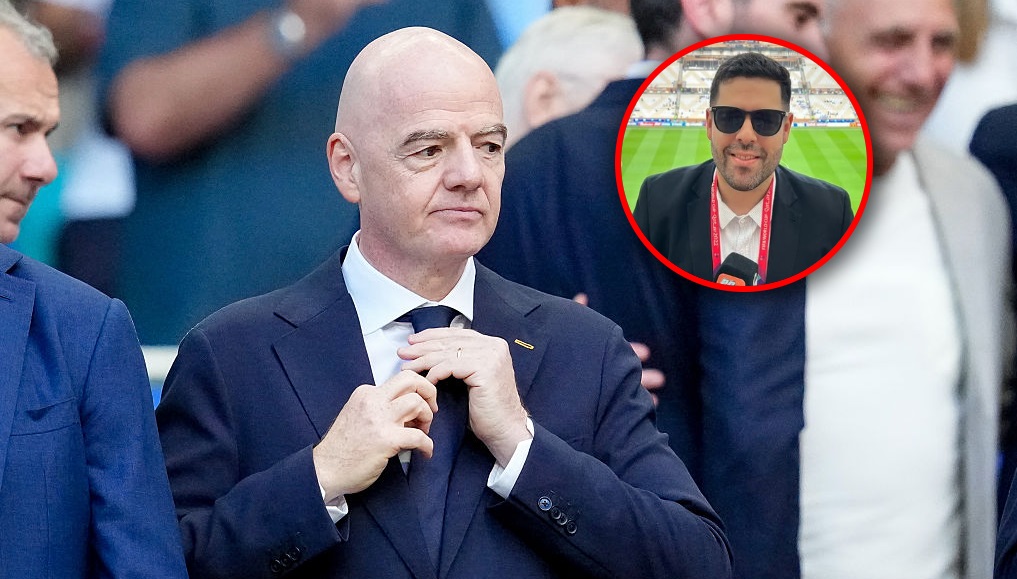 "Złodziej". Uderzył w sędziego i w Infantino. FIFA ukarała dziennikarza