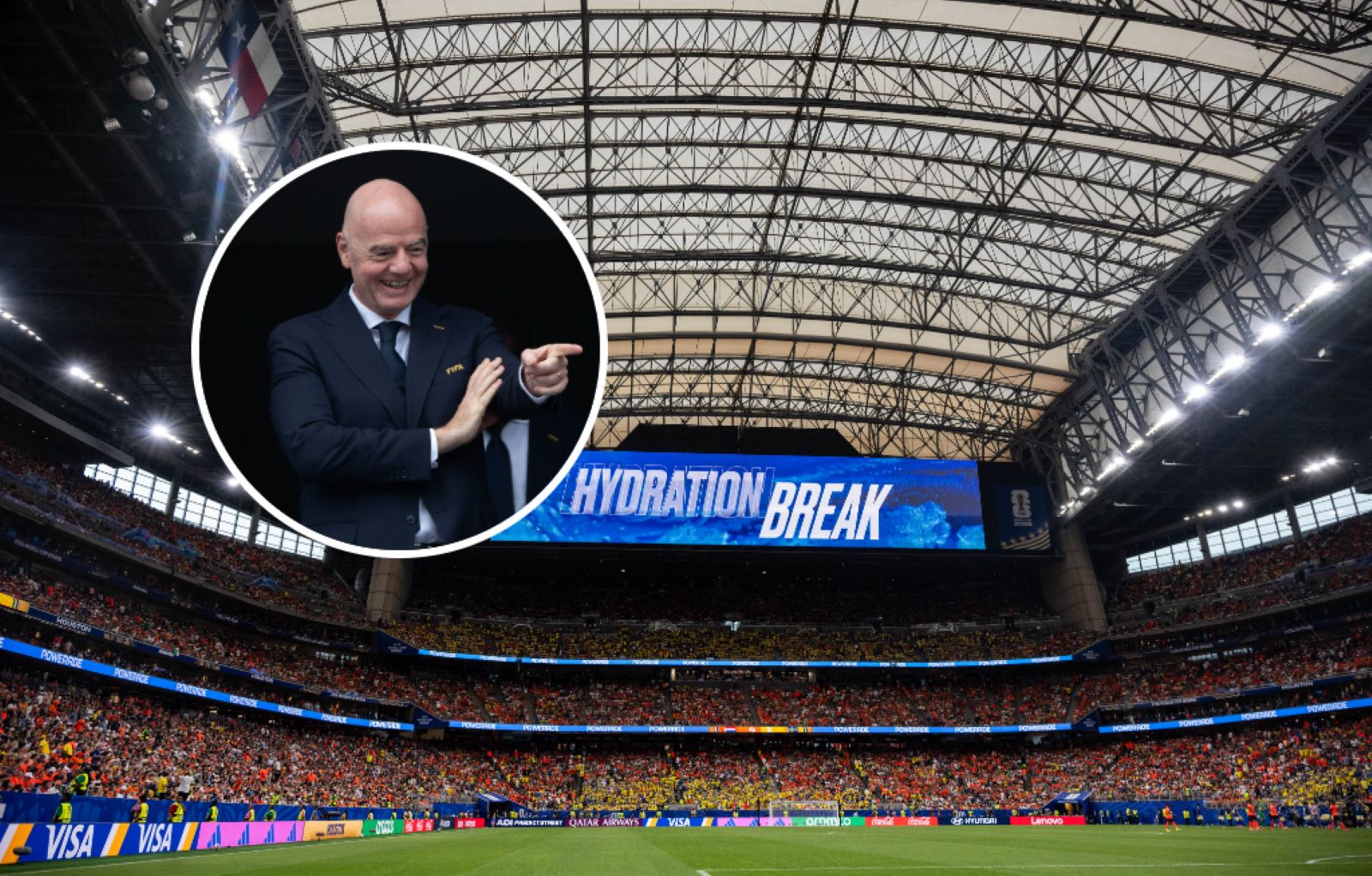 Kibice się wściekną. Infantino wypalił ws. przerw na nawodnienie