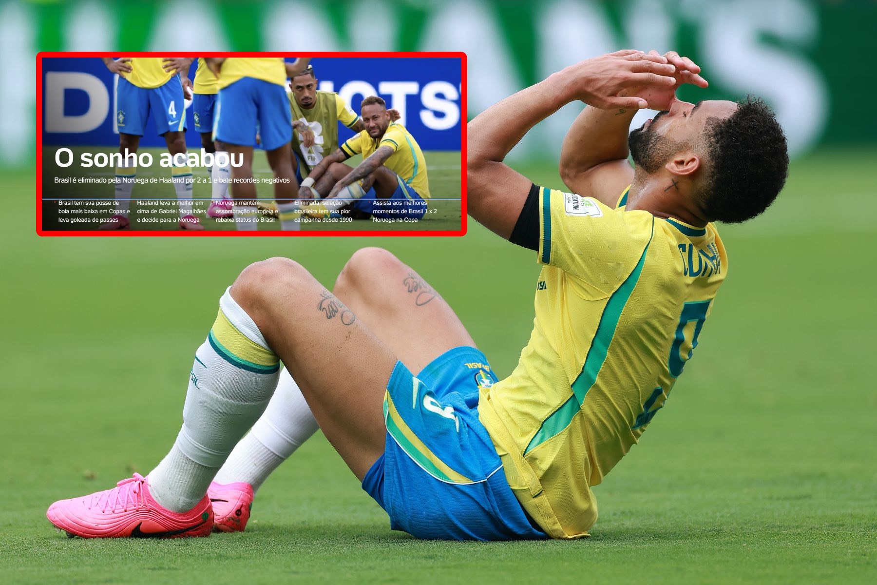 Brazylia odpada z mundialu po porażce 1:2 z Norwegią — Haaland bohaterem