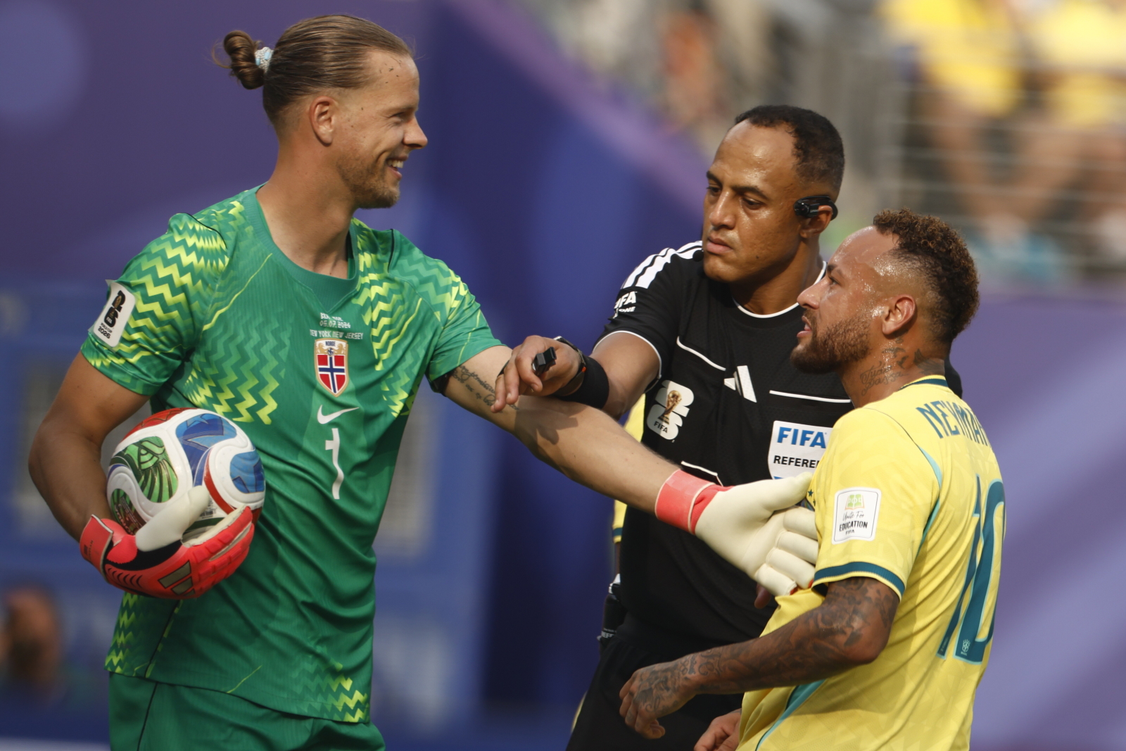 Neymar provoked Norway goalkeeper Nyland before World Cup penalty — TV reveals exchange