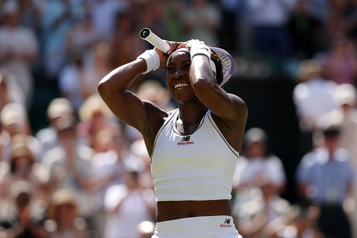 Gauff pierwszą półfinalistką Wimbledonu. Zadecydował trzysetowy bój z rodaczką