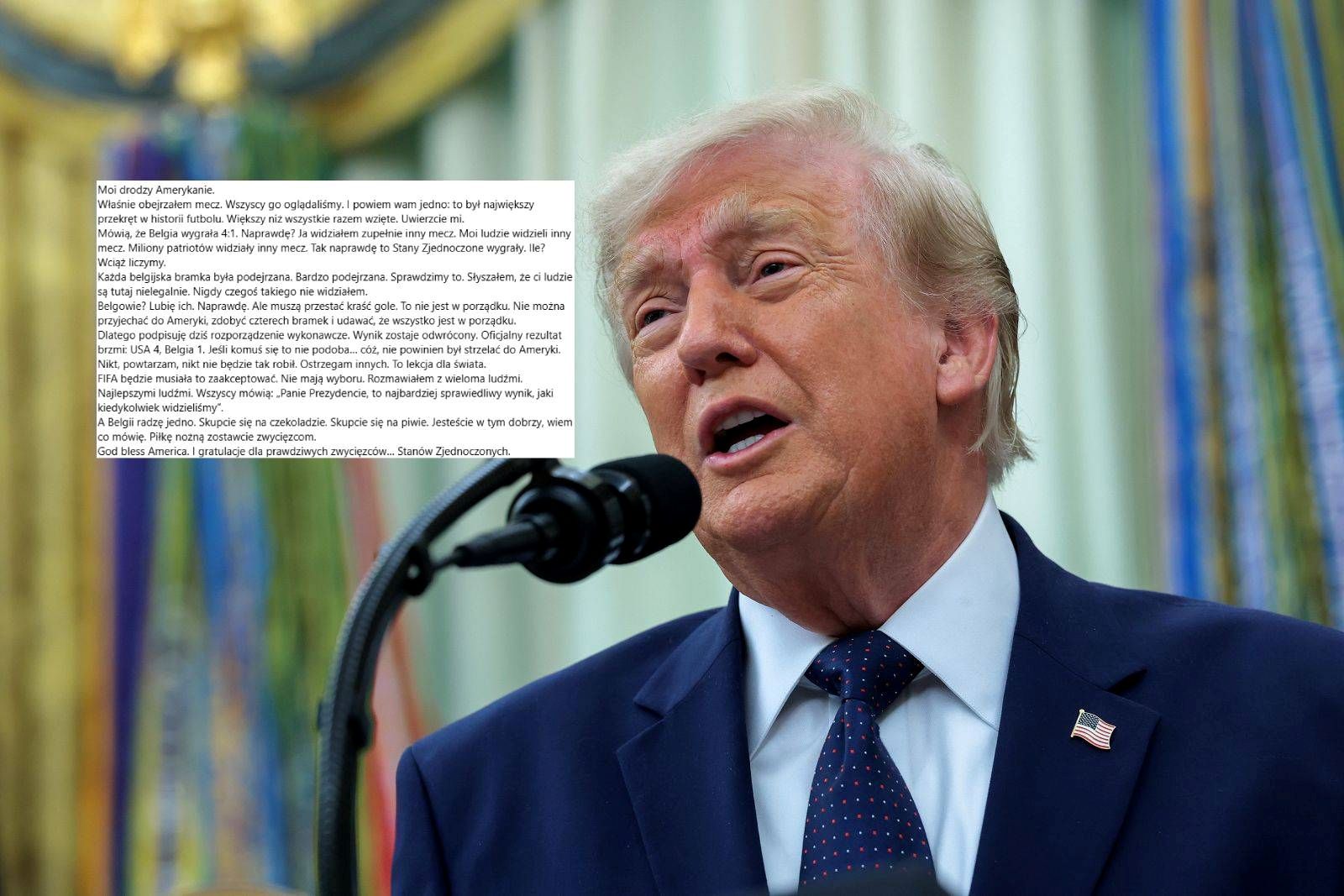 Tysiące polubień. Polski dziennikarz sparodiował Trumpa
