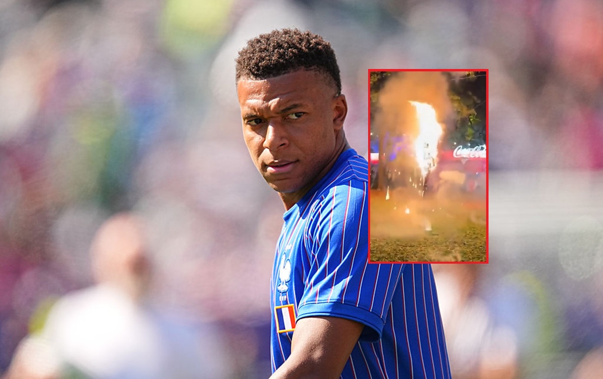 Obrzydliwe obrazki z Paragwaju. Spalili kukłę z napisem "Mbappe"