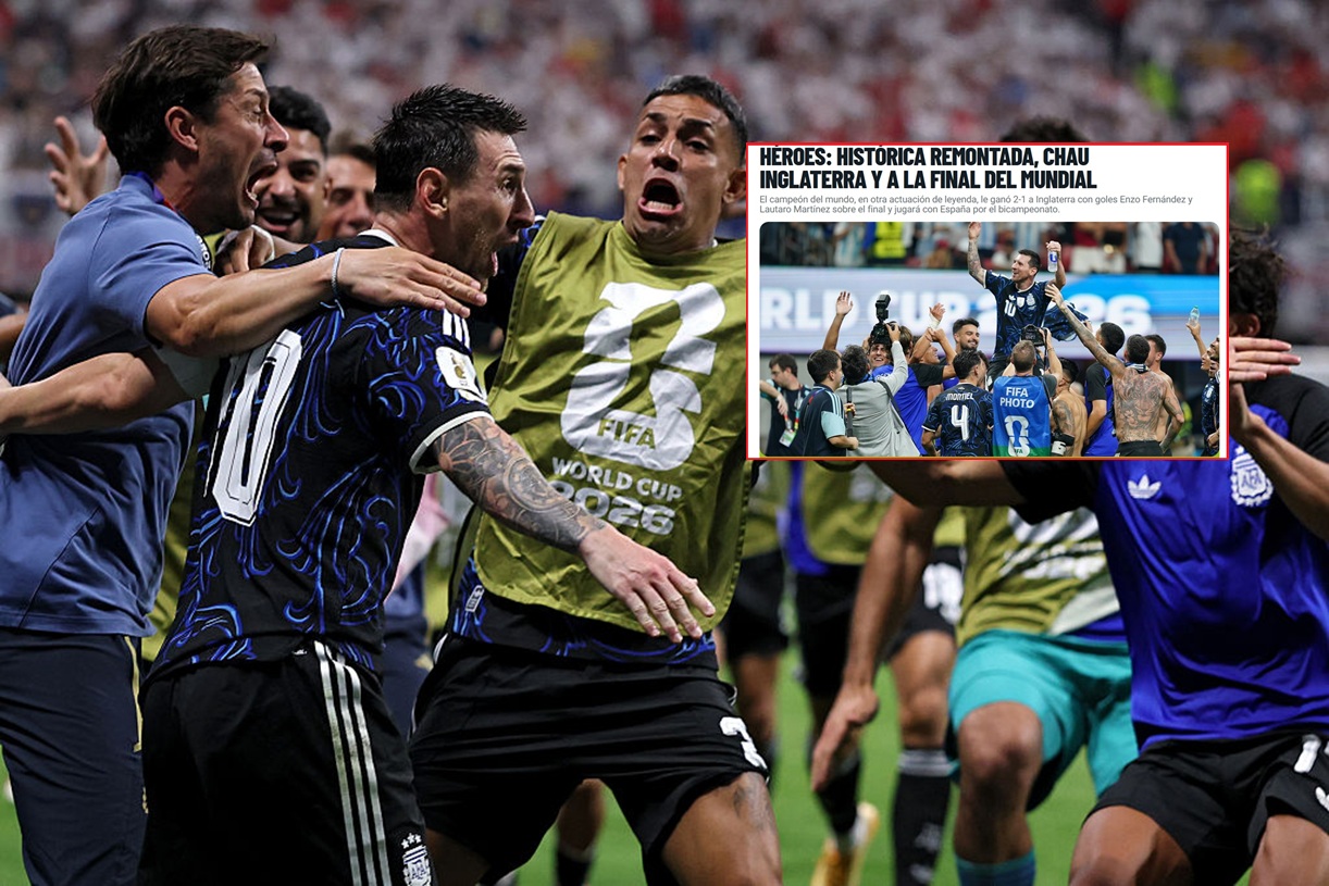 "Bohaterowie! Żegnaj Anglio!". Euforia w Argentynie po półfinale mundialu