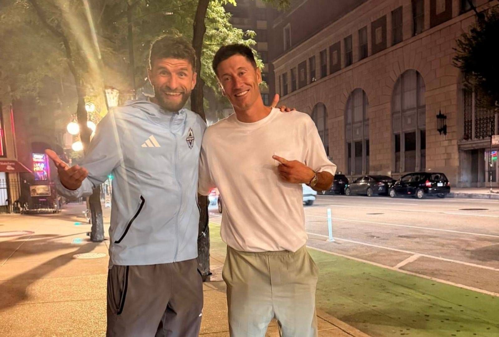 Lewandowski and Müller reunite in Chicago — Instagram photo goes viral