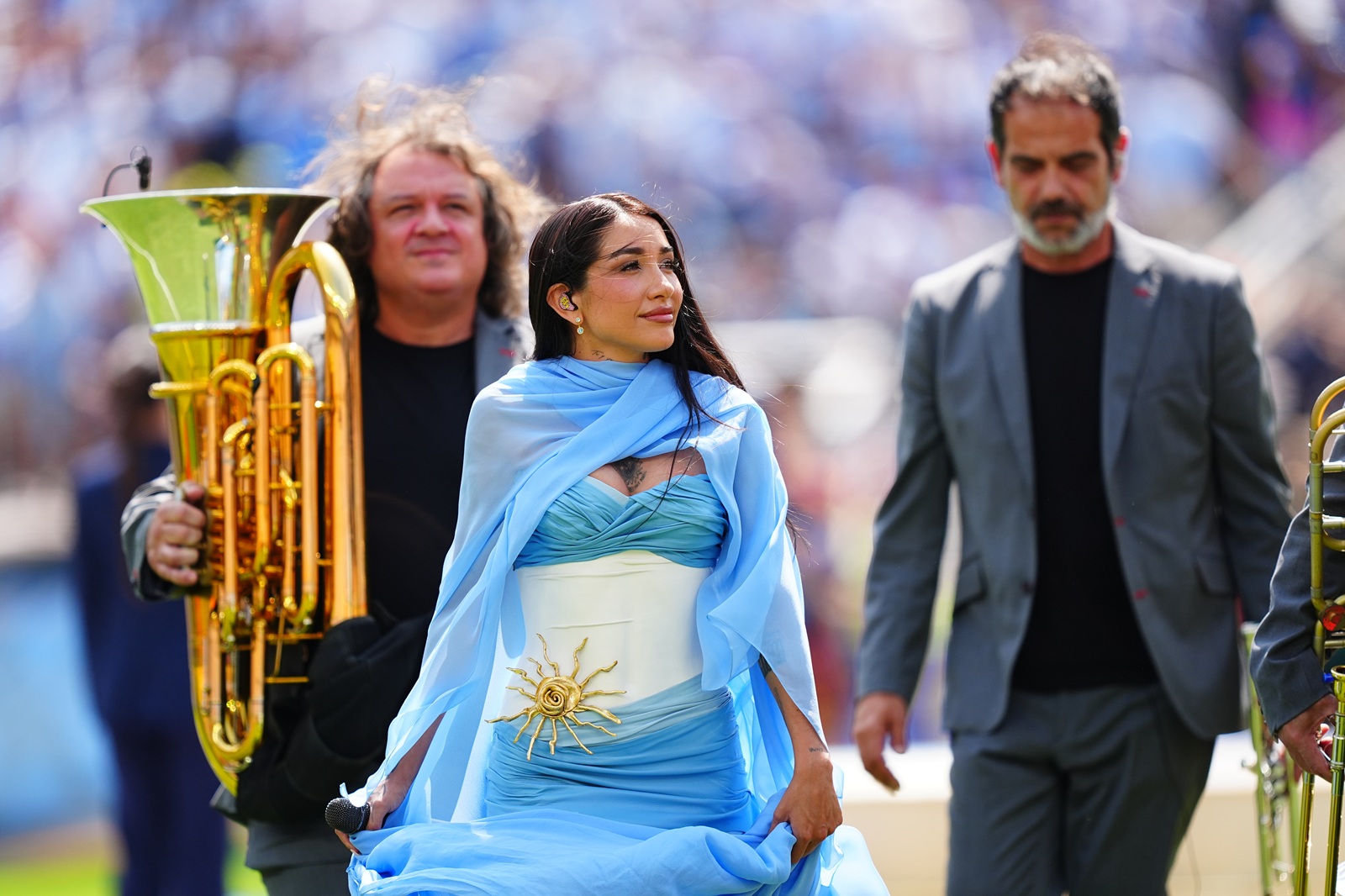 Maria Becerra zaśpiewała hymn Argentyny przed finałem mundialu