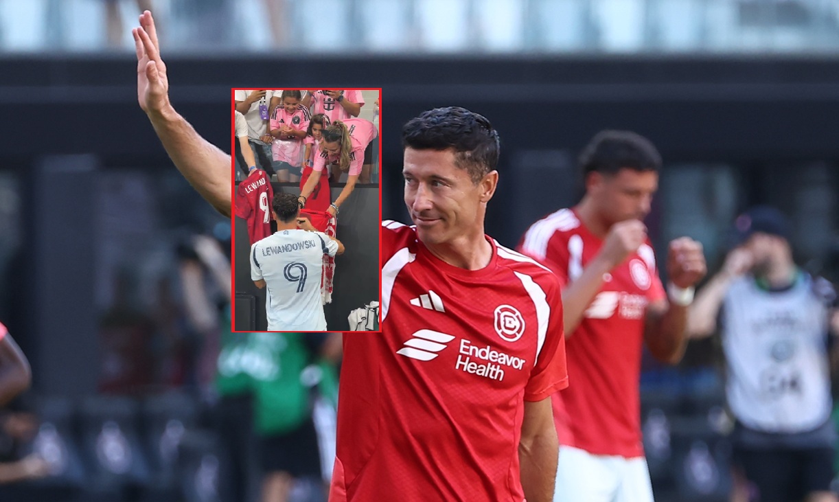 Nagrali, jak Lewandowski zachował się po meczu