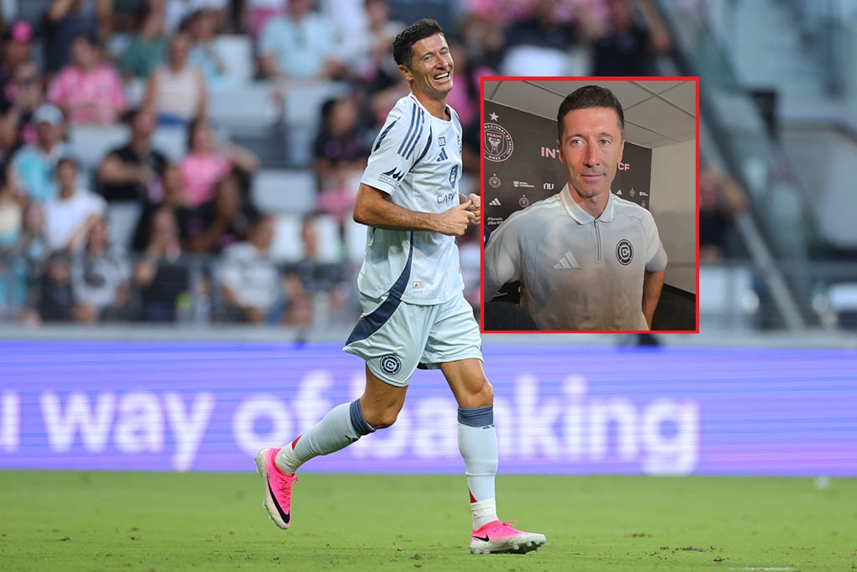 Lewandowski przemówił po hiszpańsku po debiucie w MLS z Interem Miami
