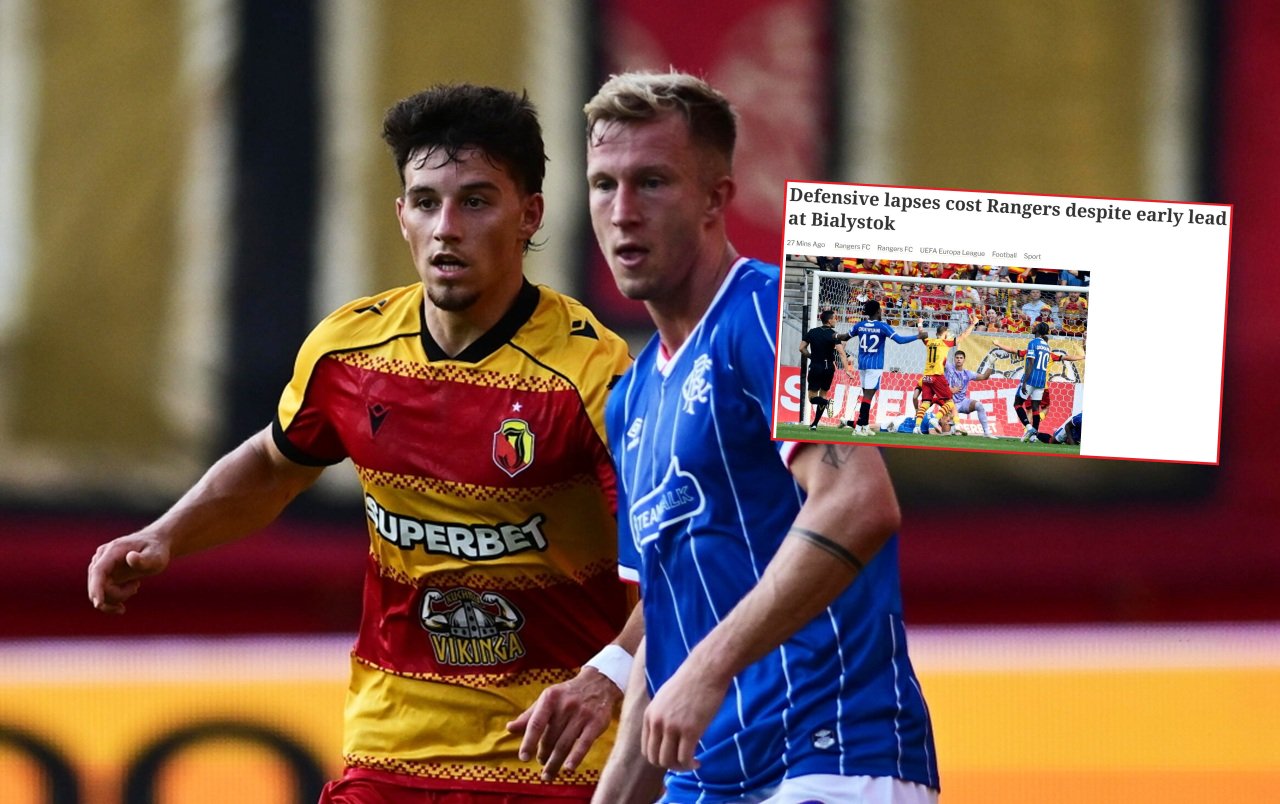 Szkockie media wskazały przyczyny porażki Rangers z Jagiellonią