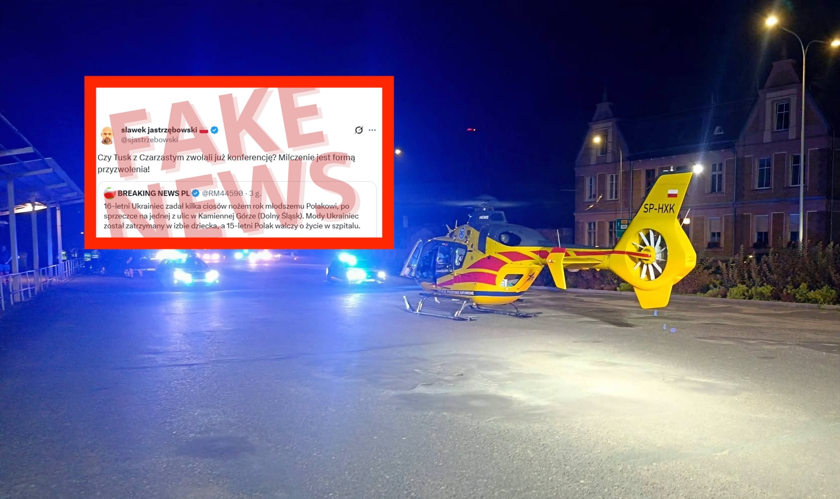 "Kłamstwo!". Fala dezinformacji po ataku na 15-letniego Kacpra