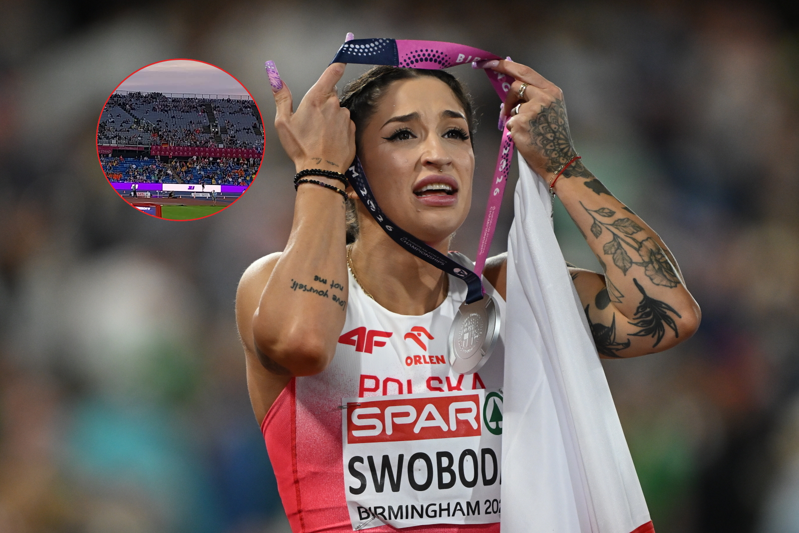 Swoboda biegła po medal, a tu taki widok. Smutne sceny na ME