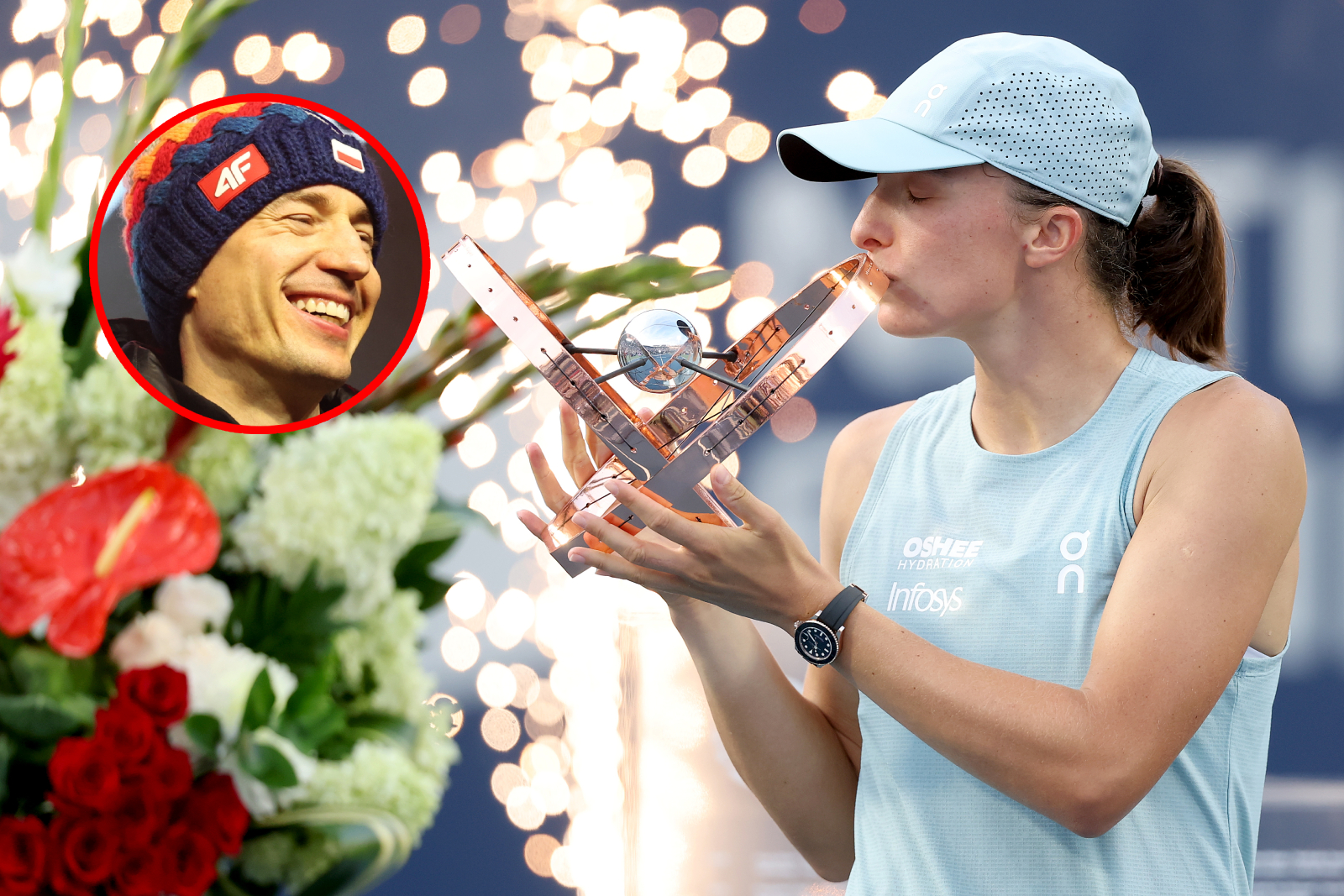 Dwa słowa. Stoch zareagował na wpis Świątek