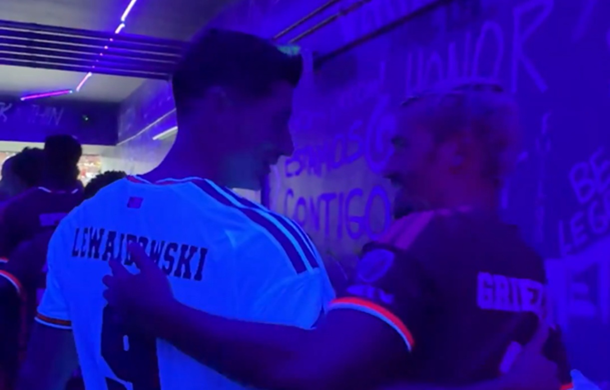 "Dwie legendy". Niesie się nagranie z Lewandowskim