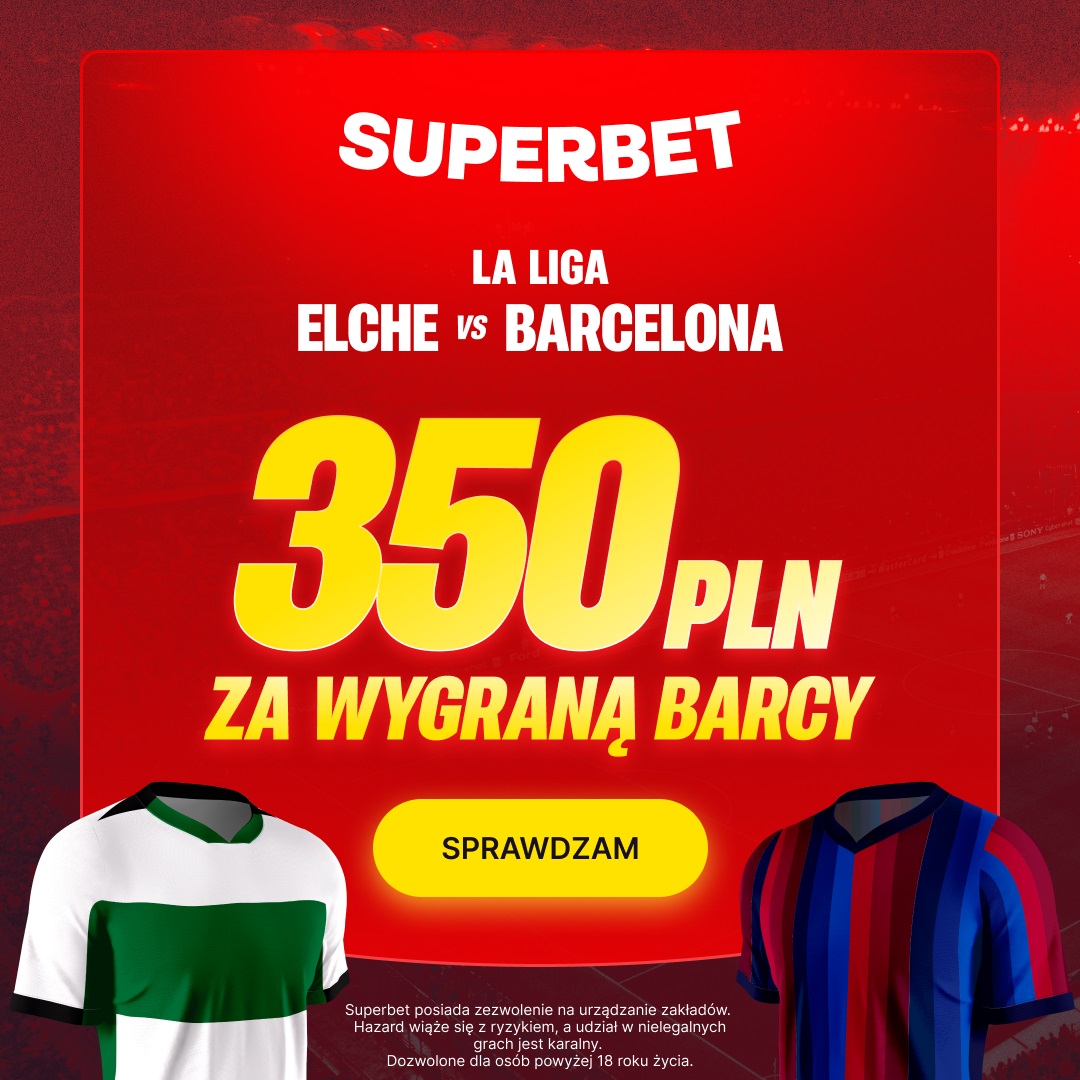 350 zł za wygraną Barcelony na start! Szalona oferta