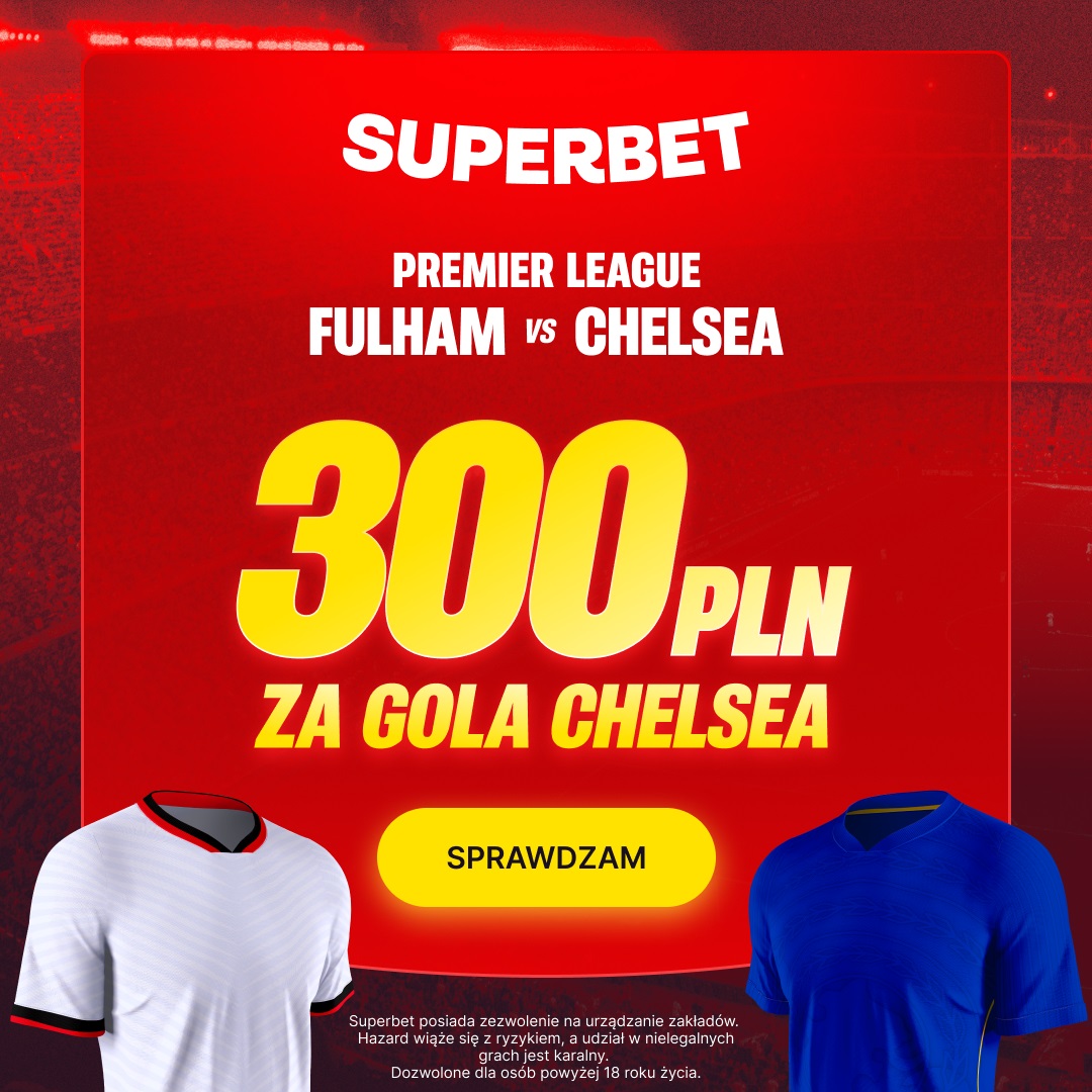 Kurs 150.00 na gola Chelsea. Odbierz 300 zł bonusu