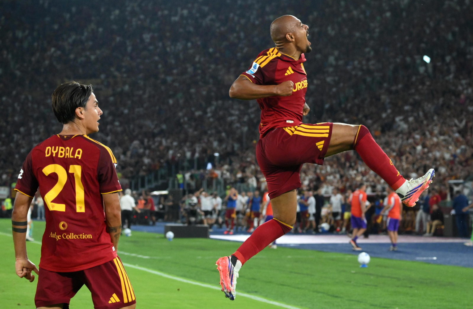 Trzy gole Malena, trzy asysty Dybali. AS Roma pierwszym liderem Serie A